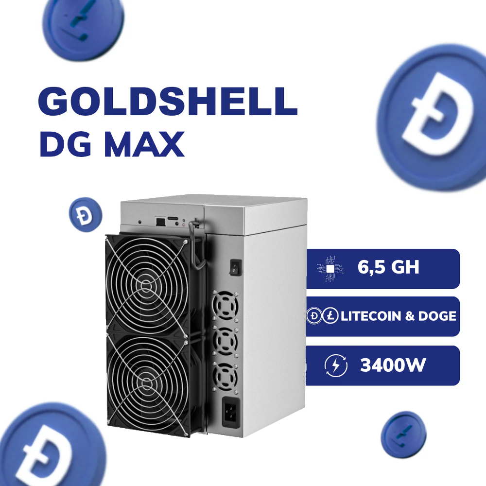 GOLDSHELL DG MAX (6.5GH) LITECOIN / DOGE SCRYPT