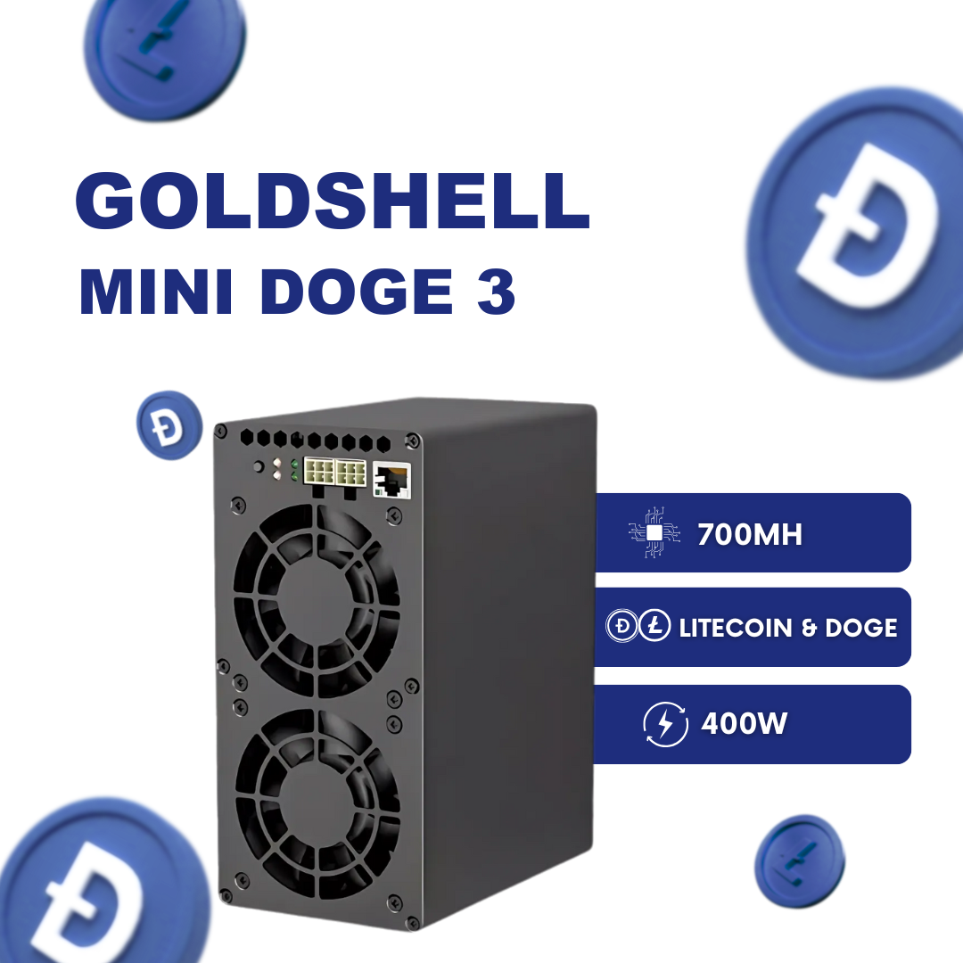 Goldshell Mini DOGE 3 (700MH) Litecoin / Doge Scrypt - Intermine Solutions GmbH