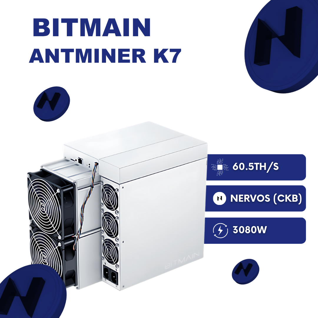 Bitmain Antminer K7 (60.5TH) Nervos (CKB/Eaglesong)