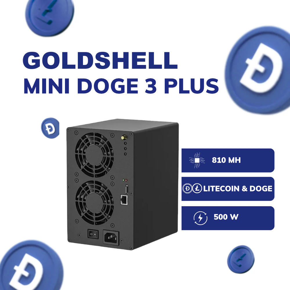 GOLDSHELL MINI DOGE III PLUS (810MH) LITECOIN / DOGE SCRYPT